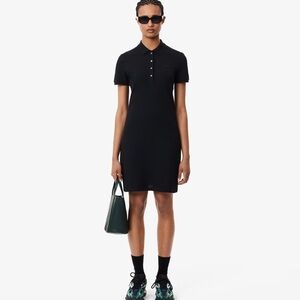 Lacoste Women’s Slim For Stretch Mini Pique Polo Dress Size 38, US S